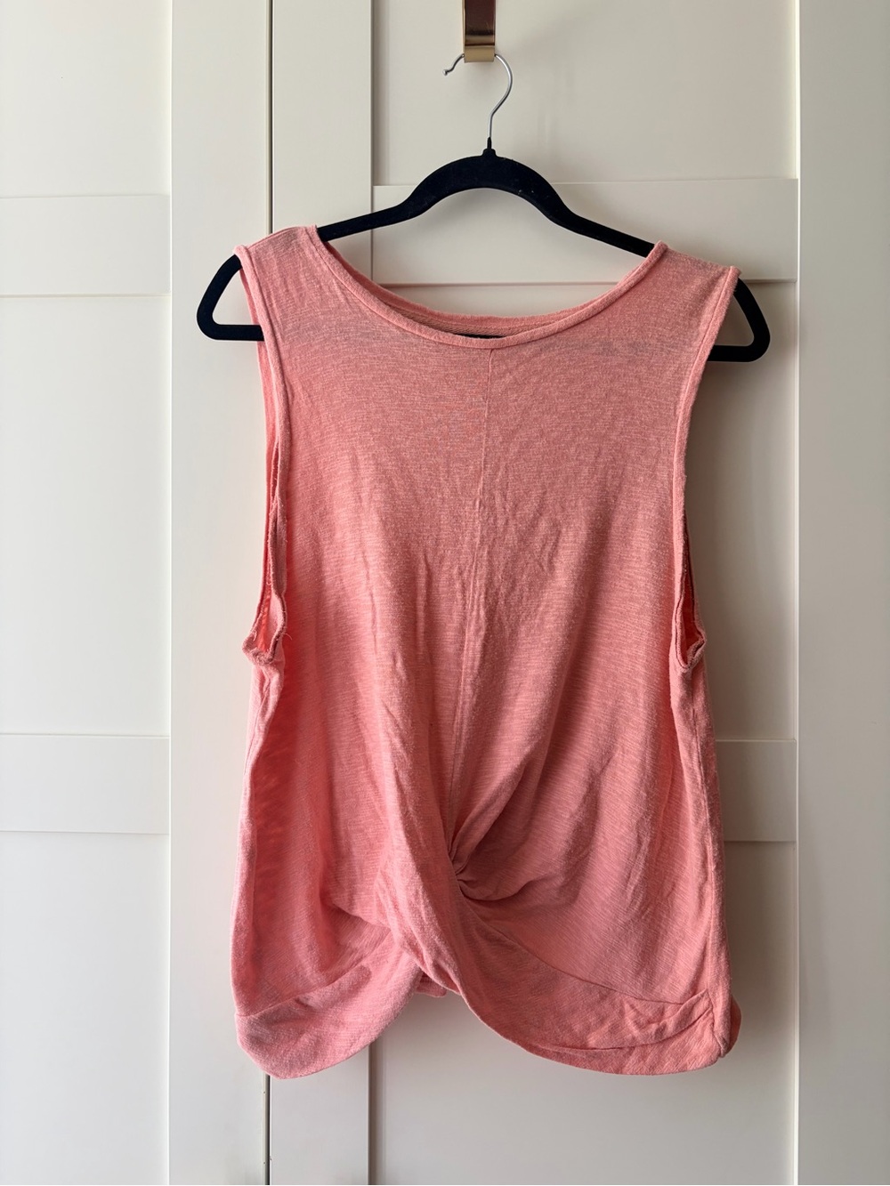 Soma Twist-Front Tank Top - Coral Pink